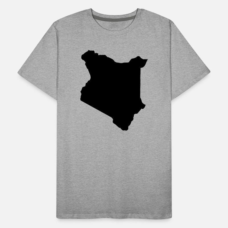Kenya map Men's Premium Organic T-Shirt