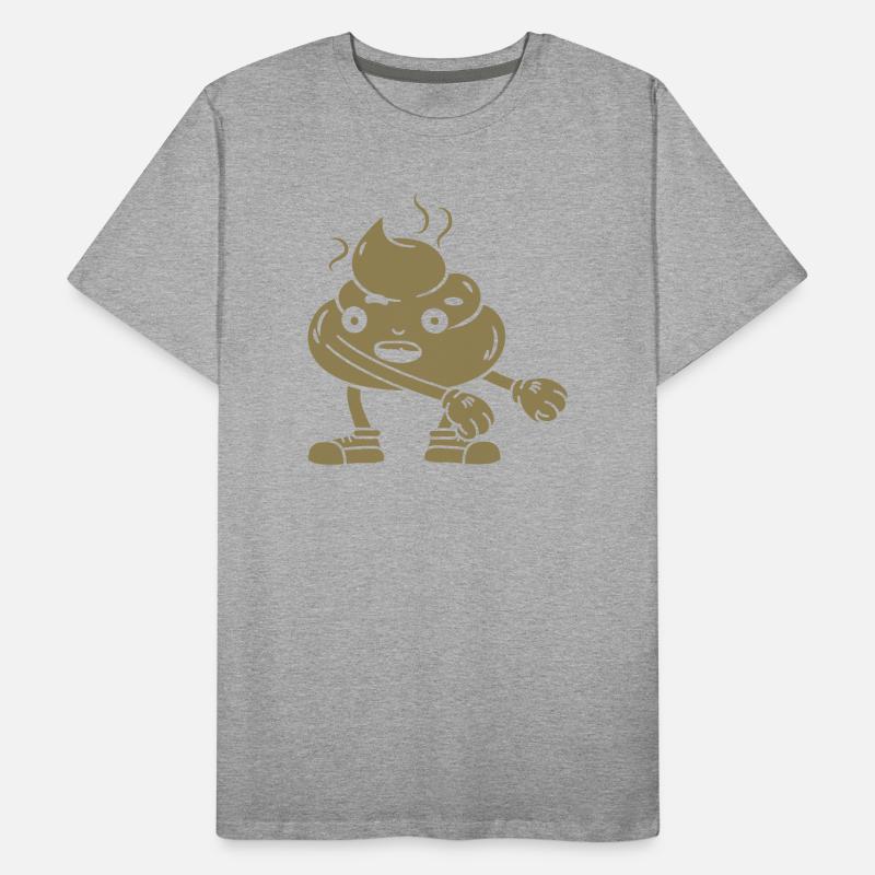 Danse drôle de tas de caca T-shirt bio Premium Homme
