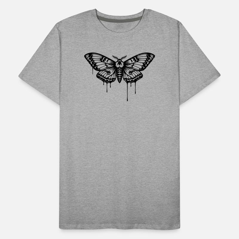 Moth Moth Tattoo Men's Premium Organic T-Shirt