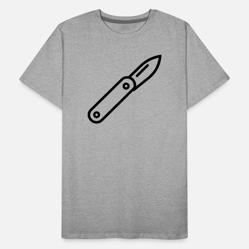 Messer Männer Premium Bio T-Shirt