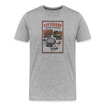 Leftovers with a plan | Meal Prep Kitchen - Men's Premium Organic T-Shirt - heather grey - Front - Damien (186cm)