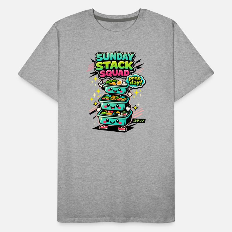 Sonntags-Stack | Meal Prep Crew Männer Premium Bio T-Shirt