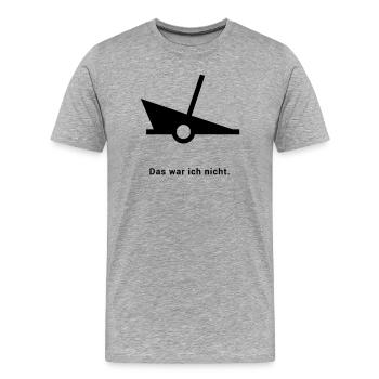 Wrack Wreck - Boje Nordsee Segeln Ostsee Nautik - Männer Premium Bio T-Shirt - Grau meliert - Vorne - Damien (186cm)