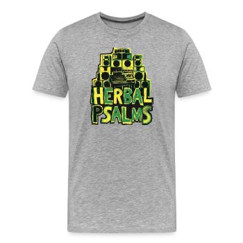 Dub Reggae Herbal Psalms - Männer Premium Bio T-Shirt - Grau meliert - Vorne - Damien (186cm)