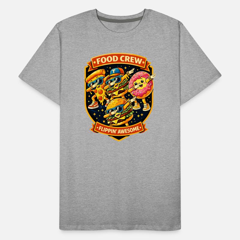 Badge de l’équipe de restauration rapide Flippin Awesome - Dabbing Dab T-shirt bio Premium Homme