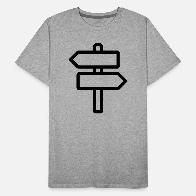 panneau directionnel T-shirt bio Premium Homme