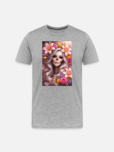 Lilith Mortis - Men's Premium Organic T-Shirt - heather grey