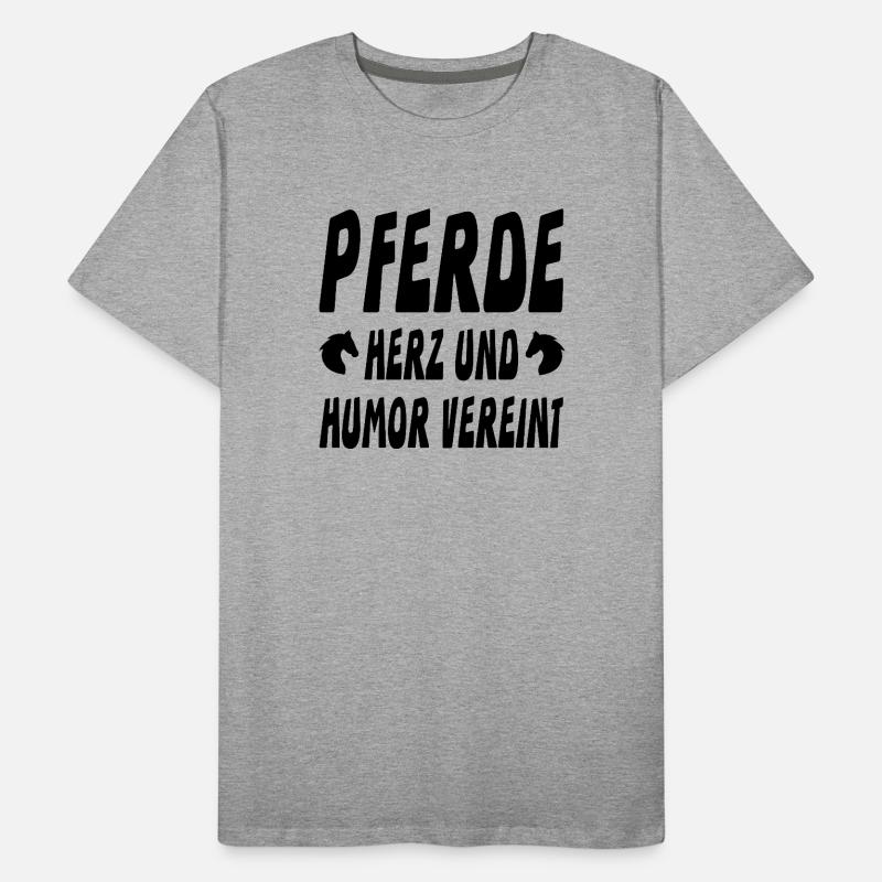 Pferde Männer Premium Bio T-Shirt