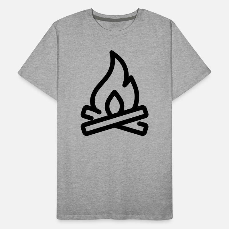 feu de camp T-shirt bio Premium Homme