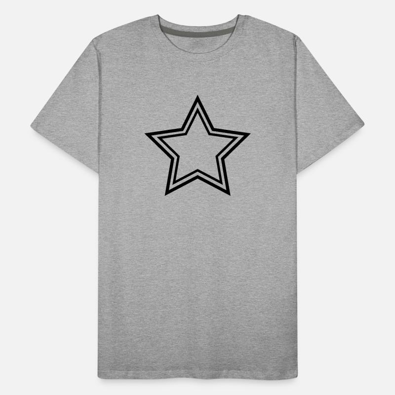 Star Double Frame Men's Premium Organic T-Shirt