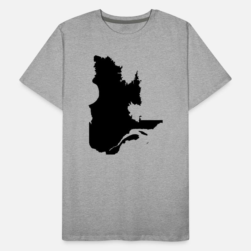 Quebec Map Men's Premium Organic T-Shirt