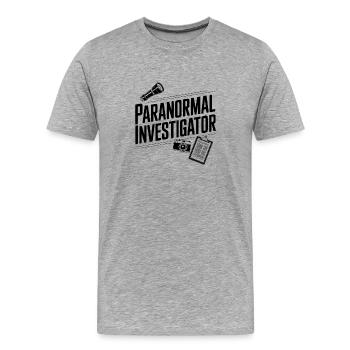 Paranormaler Ermittler - Männer Premium Bio T-Shirt - Grau meliert - Vorne - Damien (186cm)