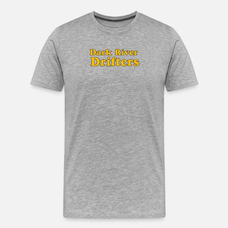 Dunkle Flussdrifter - Männer Premium Bio T-Shirt - Grau meliert