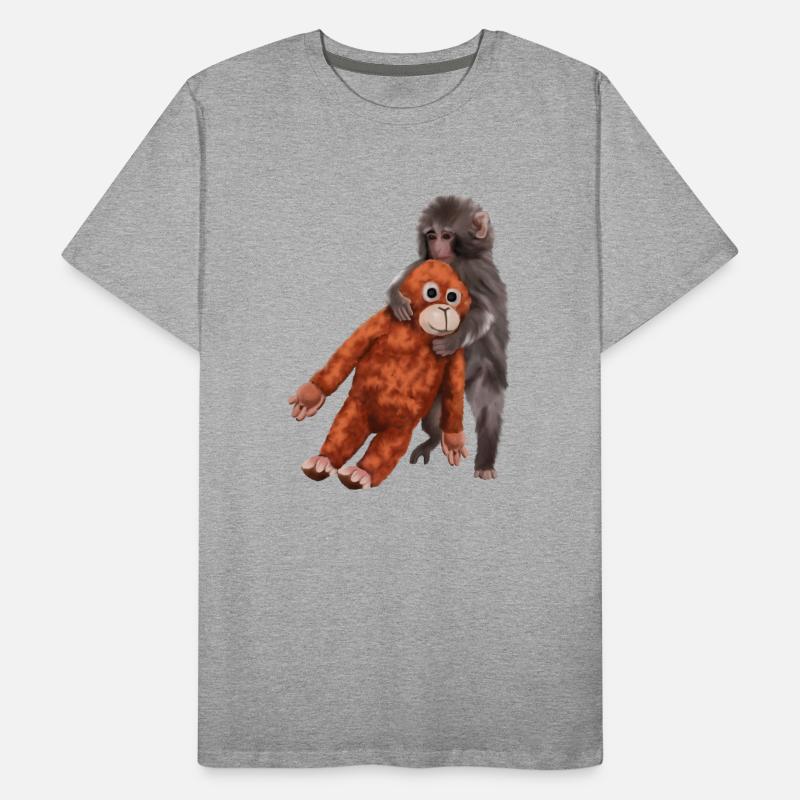 Punch Punch-Kun - Äffchen Männer Premium Bio T-Shirt