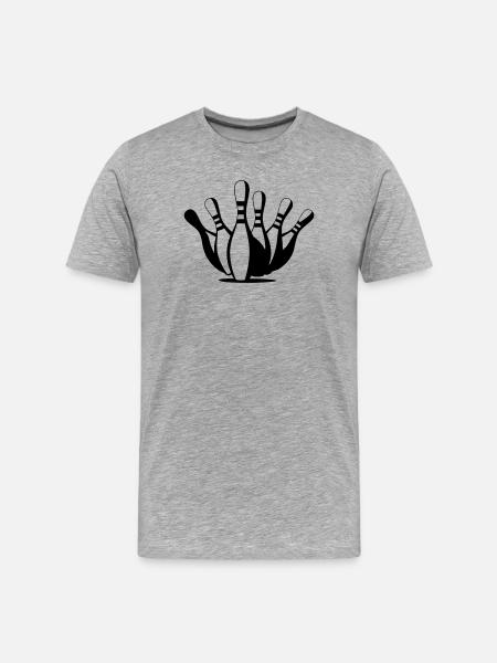 Bowling - T-shirt bio Premium Homme - gris chiné