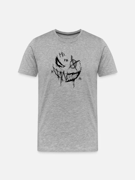 Grin of ruin - Men's Premium Organic T-Shirt - heather grey