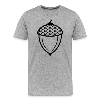 Gland - T-shirt bio Premium Homme - gris chiné - Devant - Damien (186cm)