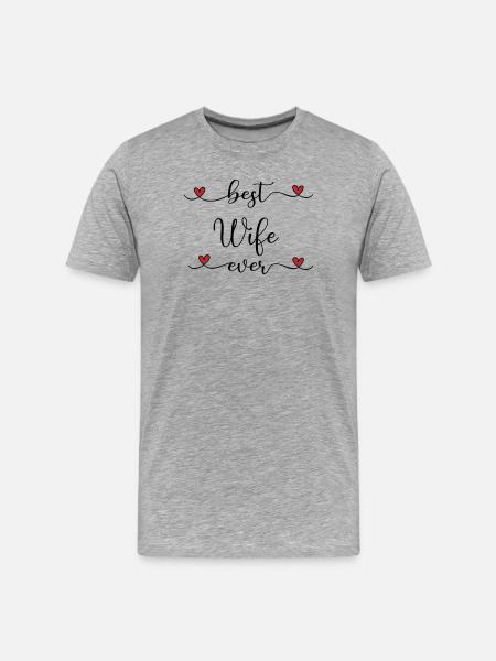Bedste kone - Herre Premium T-shirt økologisk - grå meleret