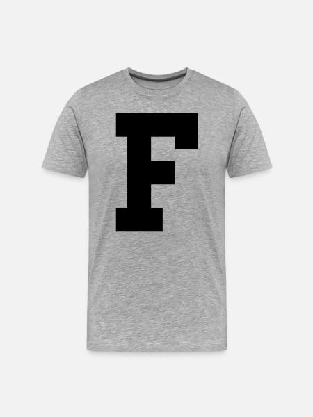 F - T-shirt bio Premium Homme - gris chiné