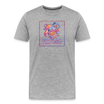 Fier d’avoir un peu de Viennois - T-shirt bio Premium Homme - gris chiné - Devant - Damien (186cm)