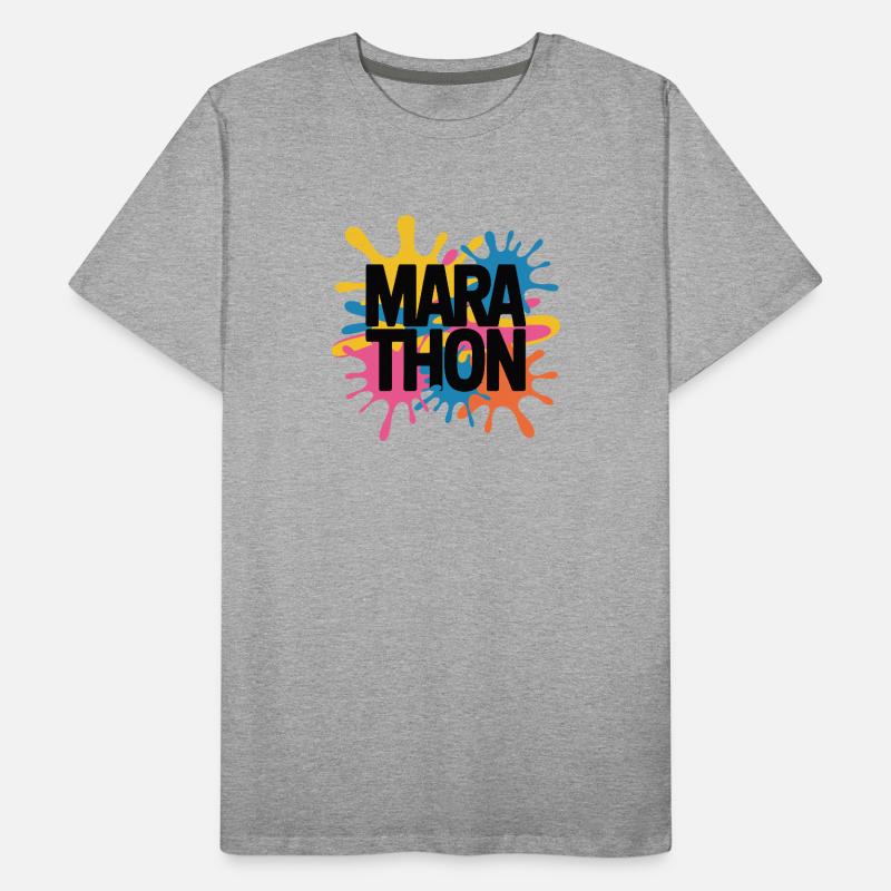 Marathon de Couleur Splash T-shirt bio Premium Homme