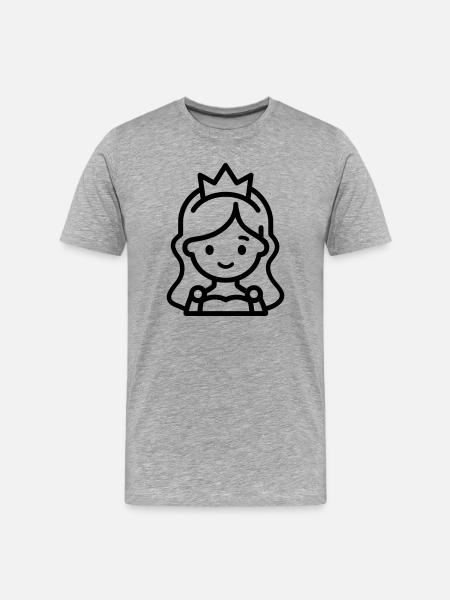 princesse - T-shirt bio Premium Homme - gris chiné