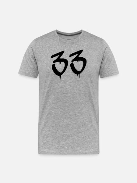 33 - Men's Premium Organic T-Shirt - heather grey