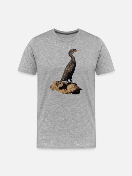 Cormoran - T-shirt bio Premium Homme - gris chiné