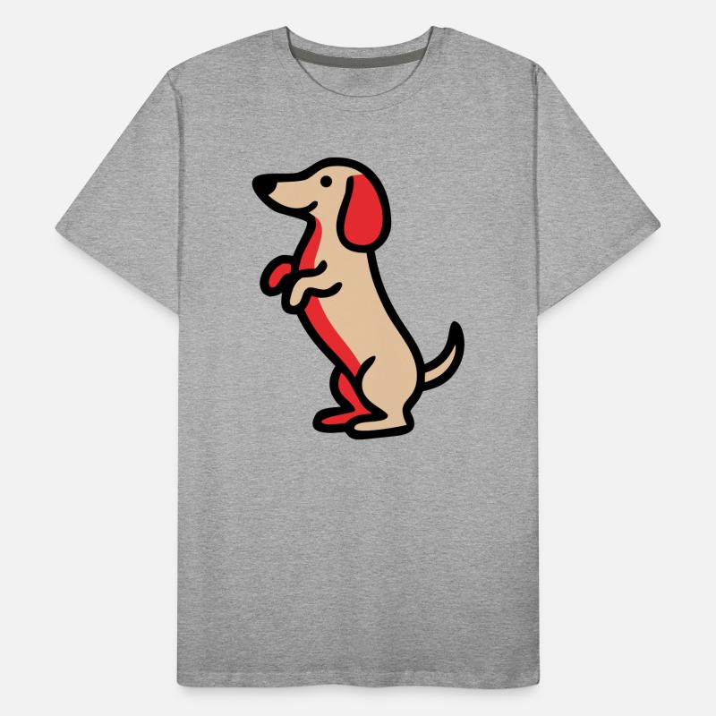 Petit teckel Mec Comic T-shirt bio Premium Homme