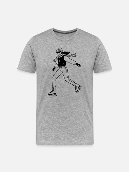 patin - T-shirt bio Premium Homme - gris chiné