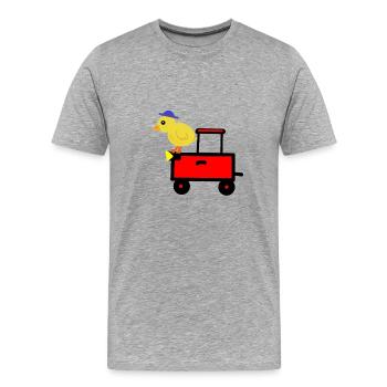 Permis de conduire des filles Voiture Ados drôles - T-shirt bio Premium Homme - gris chiné - Devant - Damien (186cm)