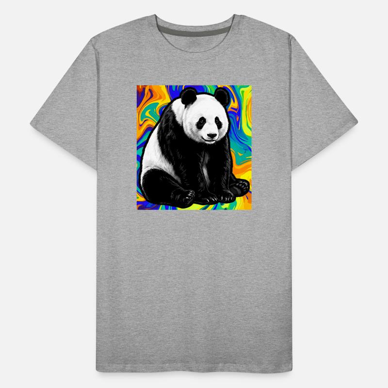 Panda Männer Premium Bio T-Shirt