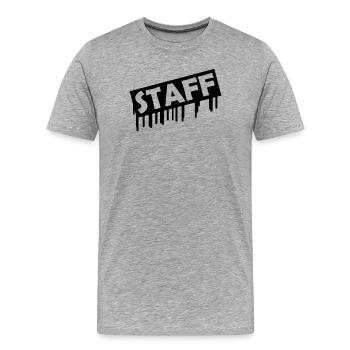Personnel - T-shirt bio Premium Homme - gris chiné - Devant - Damien (186cm)