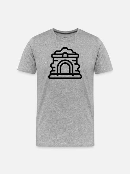 ruines - T-shirt bio Premium Homme - gris chiné