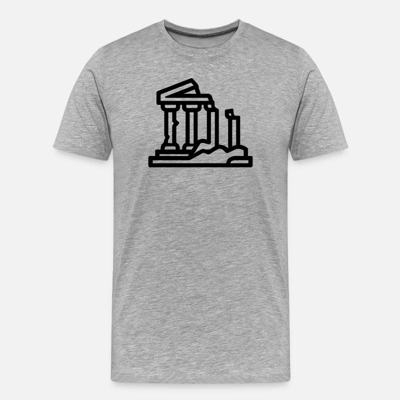 Trümmer - Männer Premium Bio T-Shirt - Grau meliert