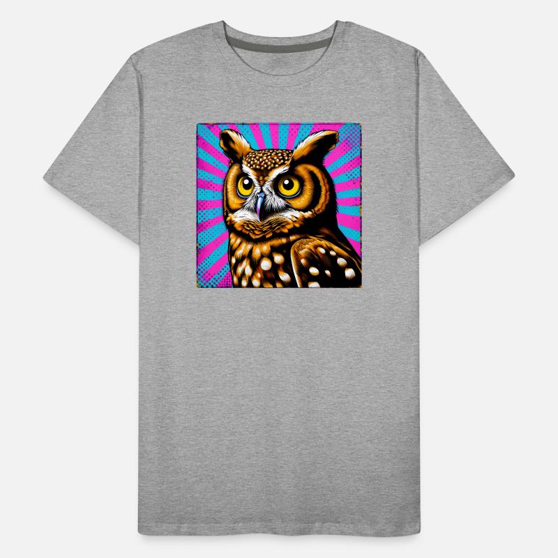 owl Men's Premium Organic T-Shirt