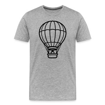 balloon - Men's Premium Organic T-Shirt - heather grey - Front - Damien (186cm)