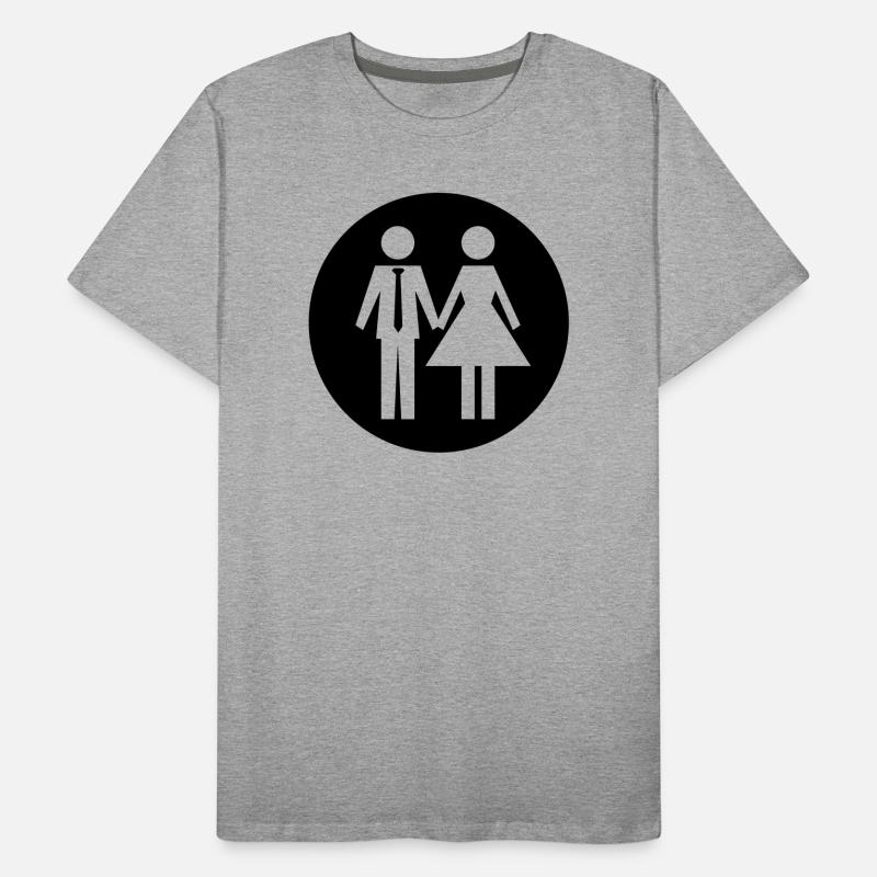 Paar Ehe Couple Männer Premium Bio T-Shirt