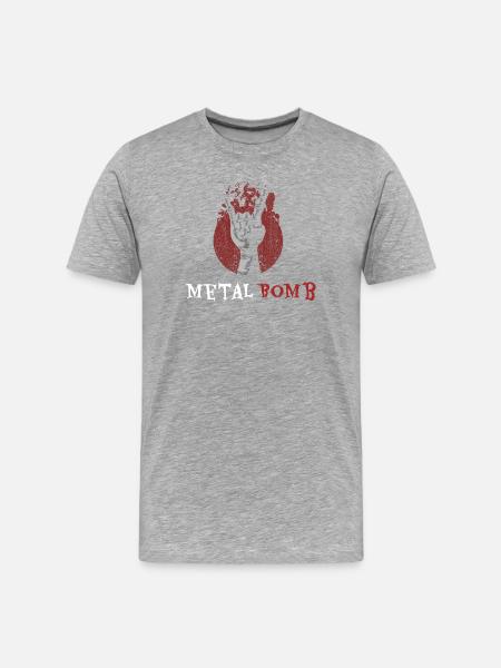 Metal Bomb Heavy Festival - Men's Premium Organic T-Shirt - heather grey