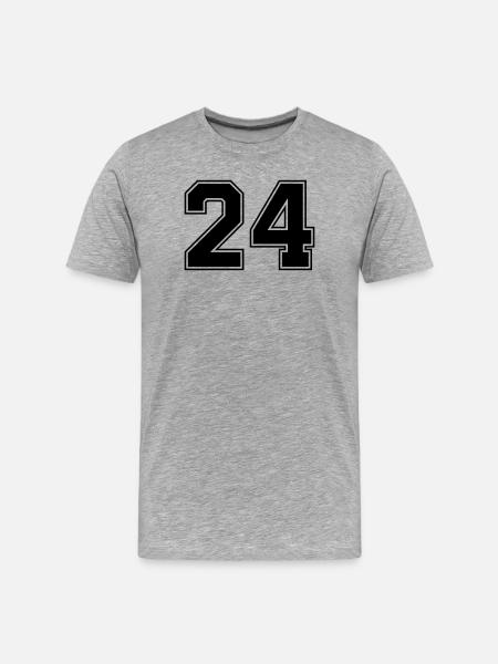 24 - Men's Premium Organic T-Shirt - heather grey