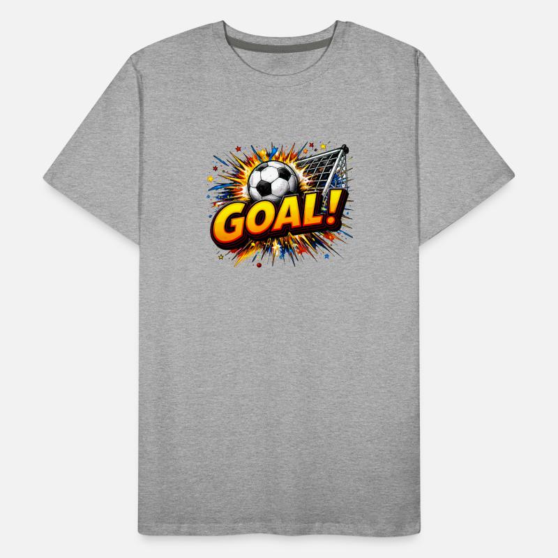 Tor Bang: Ball und Tor Männer Premium Bio T-Shirt