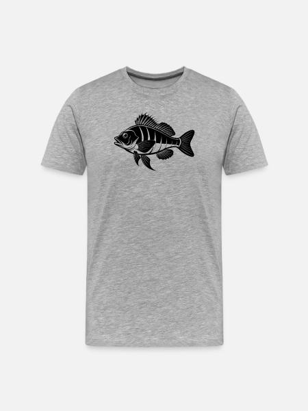 Pourquoi Fish - T-shirt bio Premium Homme - gris chiné