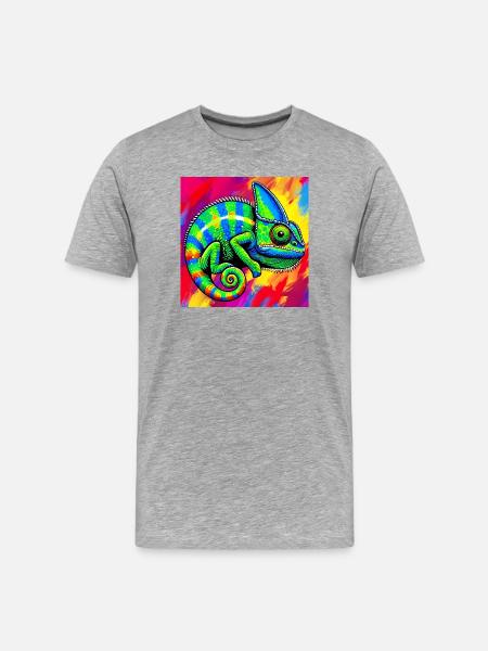 chameleon - Men's Premium Organic T-Shirt - heather grey