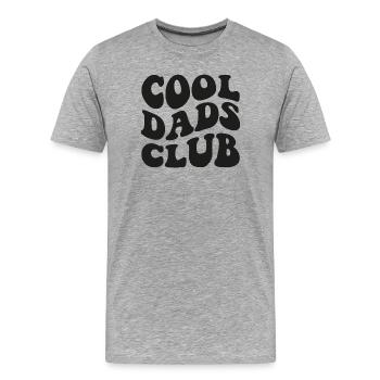 Cool Dads Club 2026 Papa Geschenk - Männer Premium Bio T-Shirt - Grau meliert - Vorne - Damien (186cm)