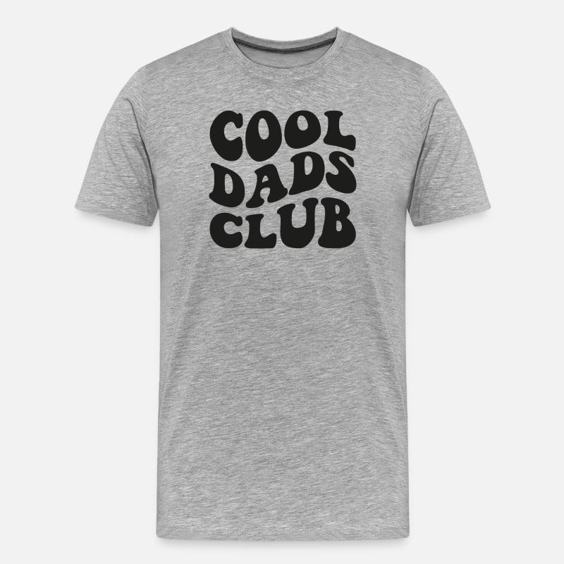 Cool Dads Club 2026 Papa Geschenk - Männer Premium Bio T-Shirt - Grau meliert