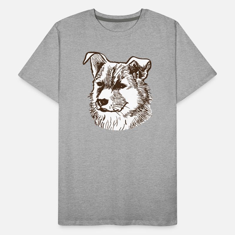 Hund Männer Premium Bio T-Shirt