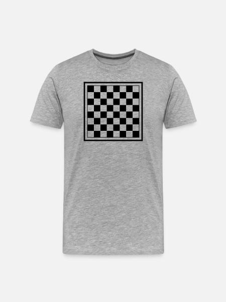 Échiquier - T-shirt bio Premium Homme - gris chiné