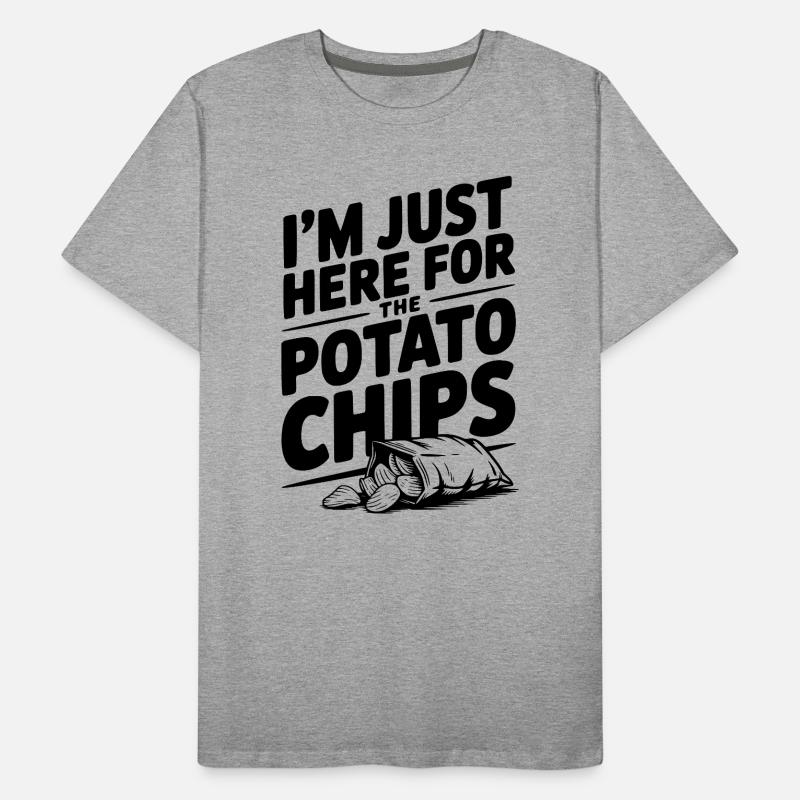 Je suis juste là pour les chips T-shirt bio Premium Homme