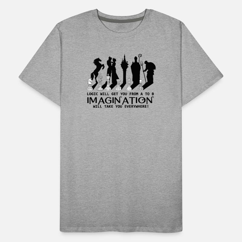 Logique des échecs T-shirt bio Premium Homme