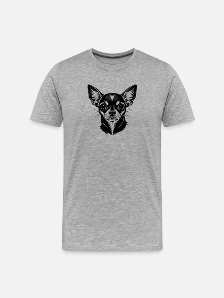 Chihuahua - Men's Premium Organic T-Shirt - heather grey